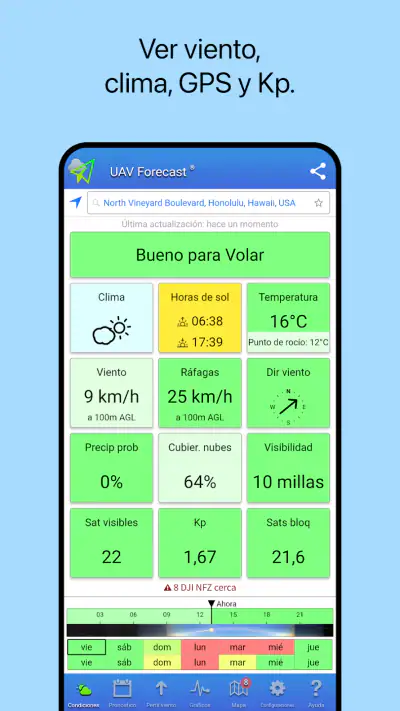 UAV Forecast para drones screenshot 1