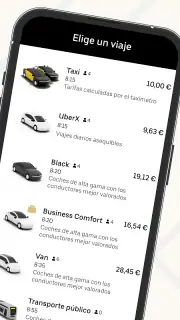 Uber - Viajes en taxi y más screenshot 8
