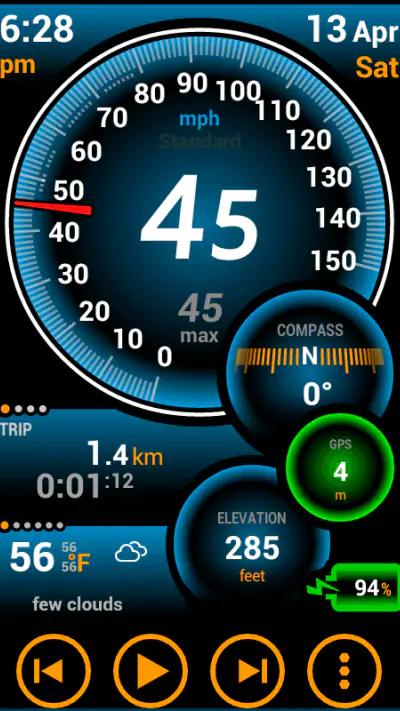Ulysse Speedometer Pro screenshot 1