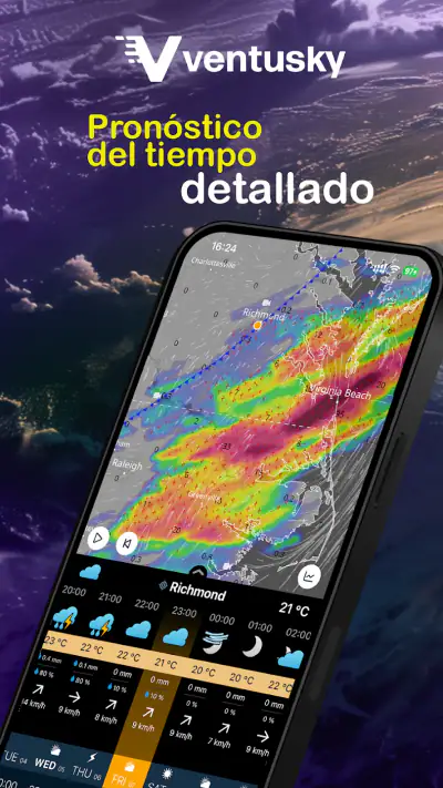 Ventusky: Tiempo & Radar screenshot 1