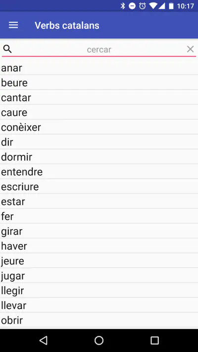 Verbs catalans screenshot 1