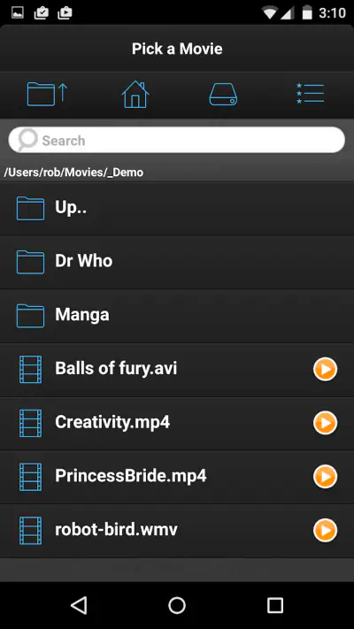 VLC Streamer screenshot 1