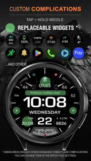 WFP 233 Digital watch face screenshot 3
