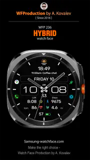 WFP 236 Hybrid watch face screenshot 1