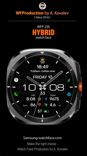 WFP 236 Hybrid watch face screenshot 1