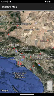 Wildfire Map screenshot 2