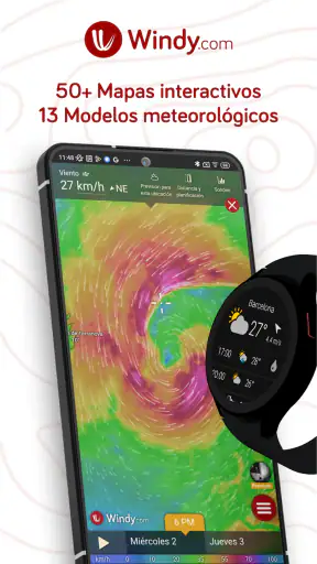 Windy.com: Previsión del clima screenshot 1