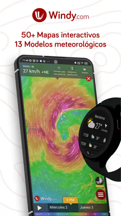 Windy.com: Previsión del clima screenshot 1