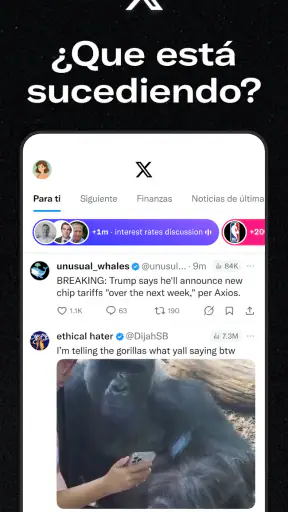 X (Anteriormente Twitter) screenshot 1