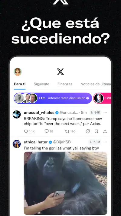X (Anteriormente Twitter) screenshot 1