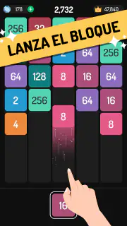 X2 Blocks 2048 Lanza y Fusiona screenshot 1