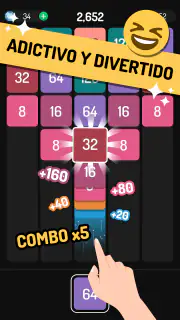 X2 Blocks 2048 Lanza y Fusiona screenshot 4
