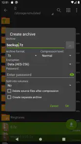 ZArchiver screenshot