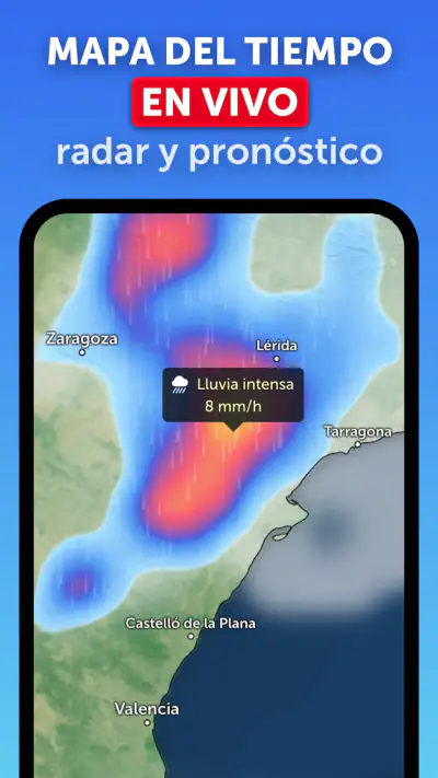 Zoom Earth - Mapa del tiempo screenshot 1