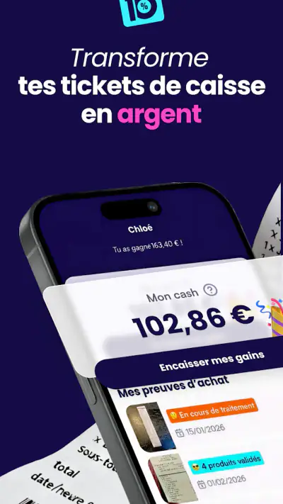 10% - Cashback & Économies screenshot 1