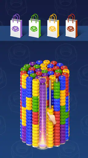 3D Nuts Sort screenshot 1