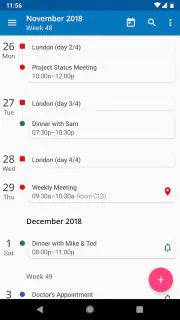 aCalendar+ Calendar & Tasks screenshot 1