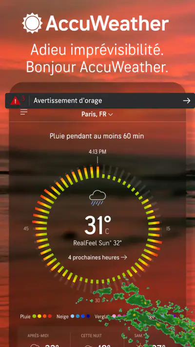 AccuWeather: Satellite Météo screenshot 1