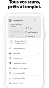 Adobe Scan : scanner PDF, OCR screenshot