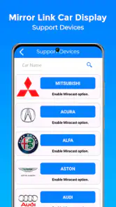 Affichage de voiture screenshot