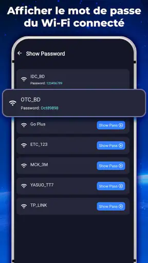 Afficher le mot de passe Wifi screenshot 1