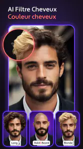 AI Coiffure et Haircut Filter screenshot