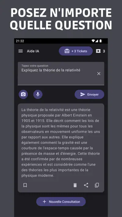 Aide IA : Application d'étude screenshot 1