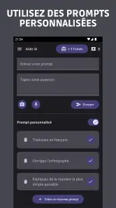 Aide IA : Application d'étude screenshot