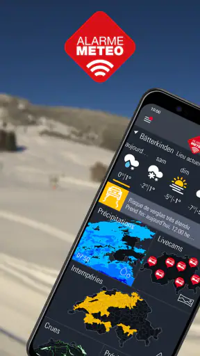 Alarme-Météo : Temps Suisse screenshot 1