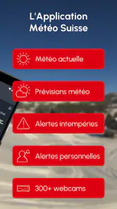 Alarme-Météo : Temps Suisse screenshot