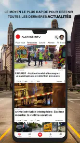 Alertes info screenshot