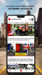 Alertes info screenshot