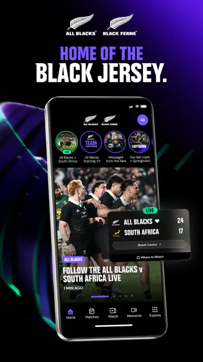 All Blacks & Black Ferns Rugby screenshot 1
