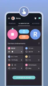 Allaitement maternel Journal screenshot