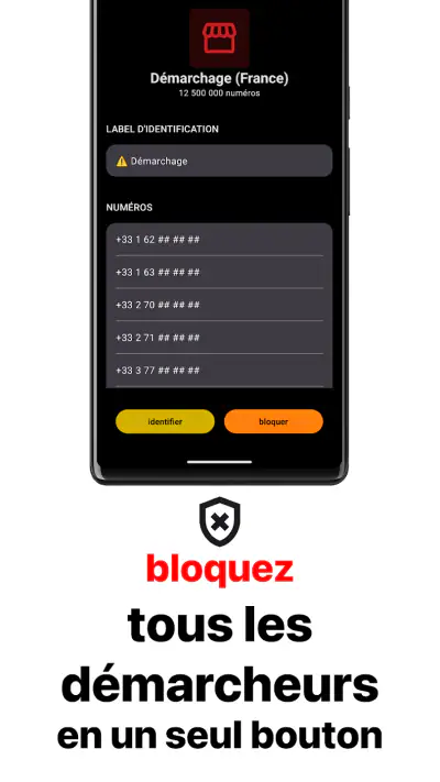 Anti SPAM bloqueur démarchage screenshot 1