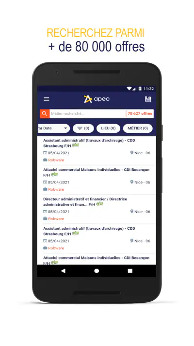 Apec : offres d’emploi cadre screenshot 1