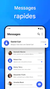 Application de messagerie SMS screenshot
