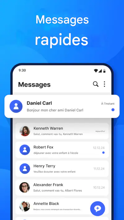 Application de messagerie SMS screenshot 1