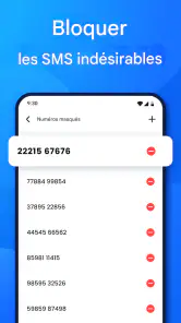 Application de messagerie SMS screenshot