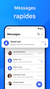 Application de messagerie SMS screenshot