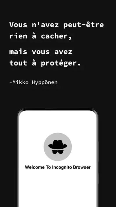 Application navigateur privé screenshot 1