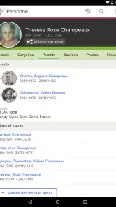 Arbre Familial de FamilySearch screenshot