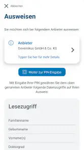 AusweisApp Bund screenshot
