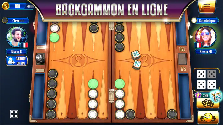 Backgammon Legends en ligne screenshot 1