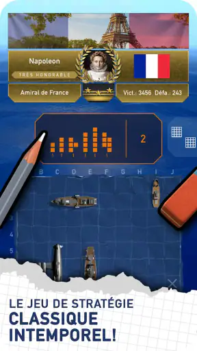 Bataille Navale - Touché-coulé screenshot 1