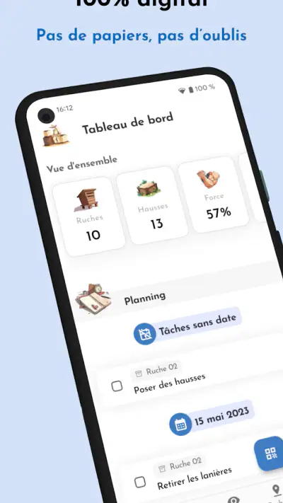 BeePerf - carnet de ruches screenshot 1