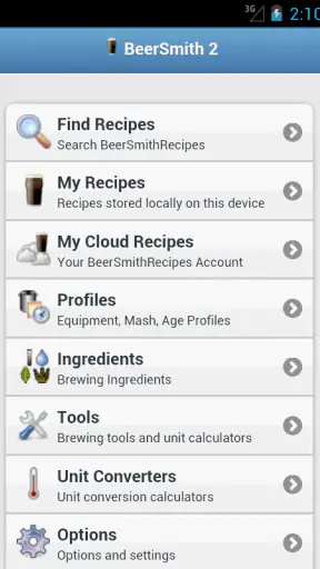 BeerSmith 3 Mobile Homebrewing screenshot 1