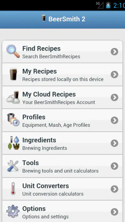 BeerSmith 3 Mobile Homebrewing screenshot 1