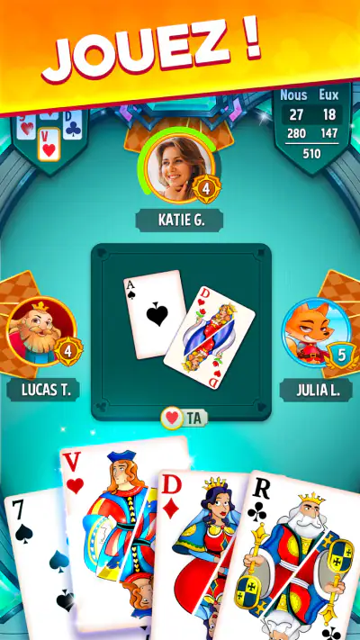 Belote & Coinche, jeu en ligne screenshot 1