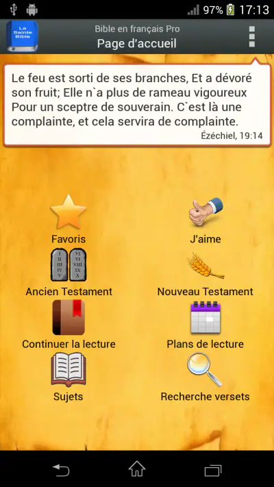 Bible Louis Segond PRO screenshot 1